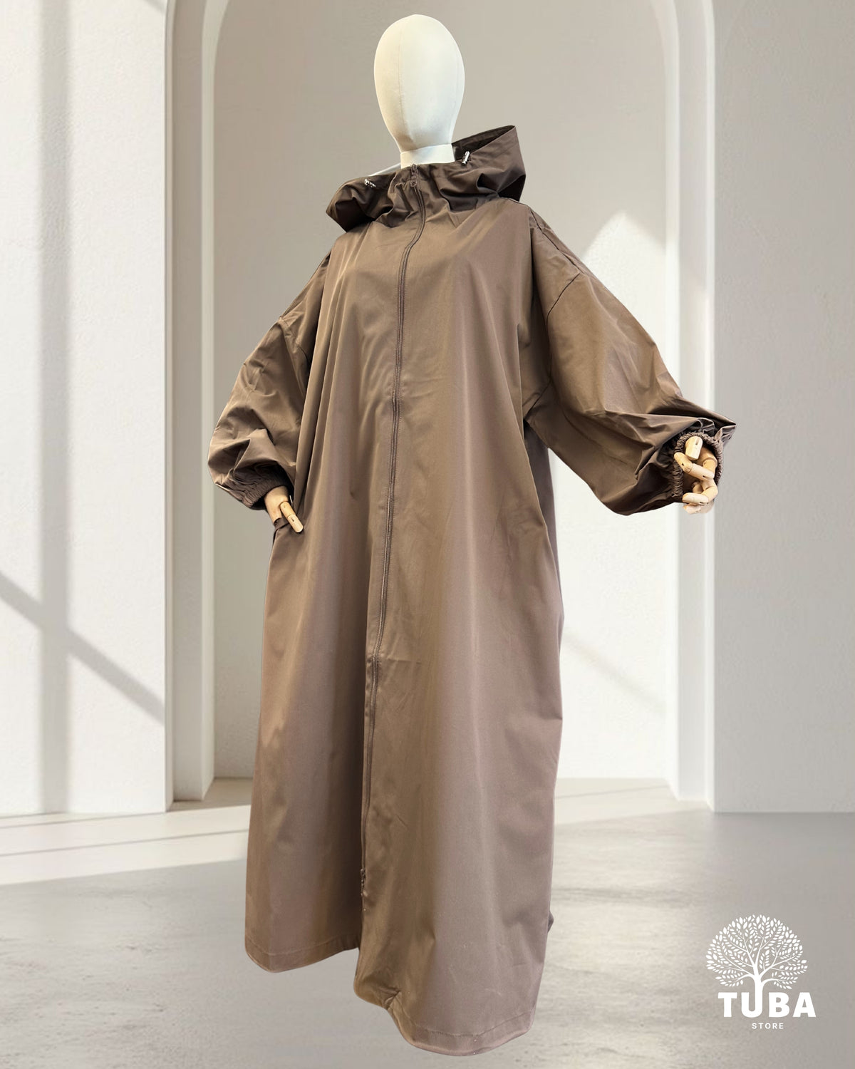 SAFA Rain Jacket Abaya - Full Zip