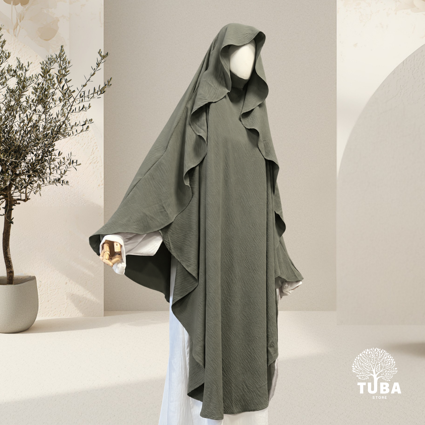 Hawa Butterfly Jazz Maxi Khimar | 100% bedeckend