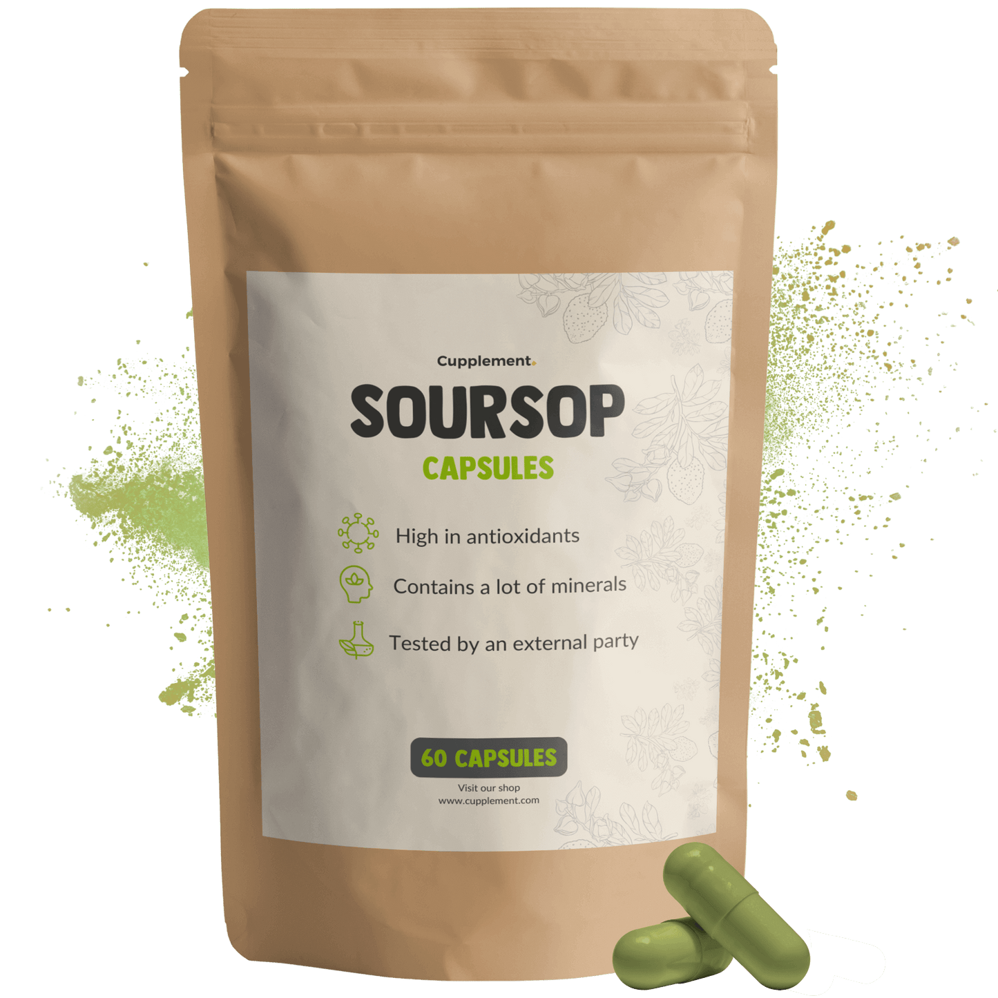 Soursop-Extrakt-Kapseln 500mg - 60 Kapseln