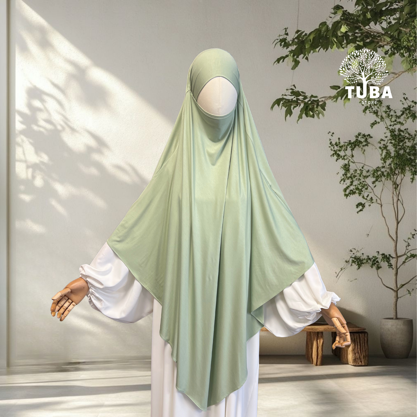 Bamboo Jersey Khimar Maxi