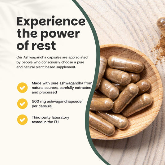 Ashwagandha Kapseln 500 mg Bio - 60 Kapseln