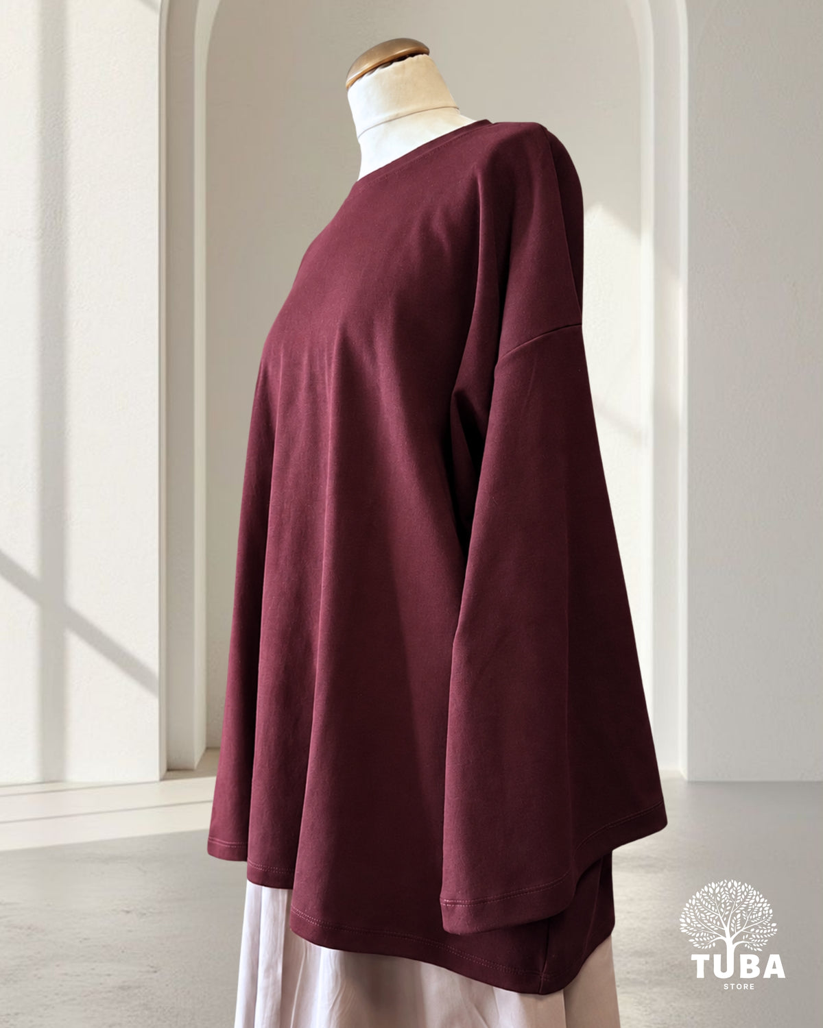 NAHLA Premium Jersey Cotton Oversize Longsleeve