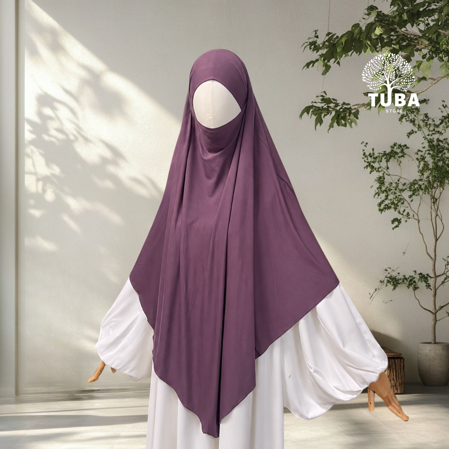 Bamboo Jersey Khimar Midi - 93% Bambus