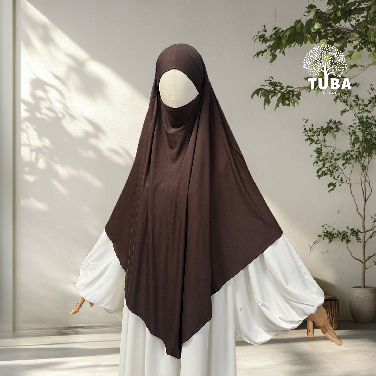 Bamboo Jersey Khimar Midi - 93% Bambus