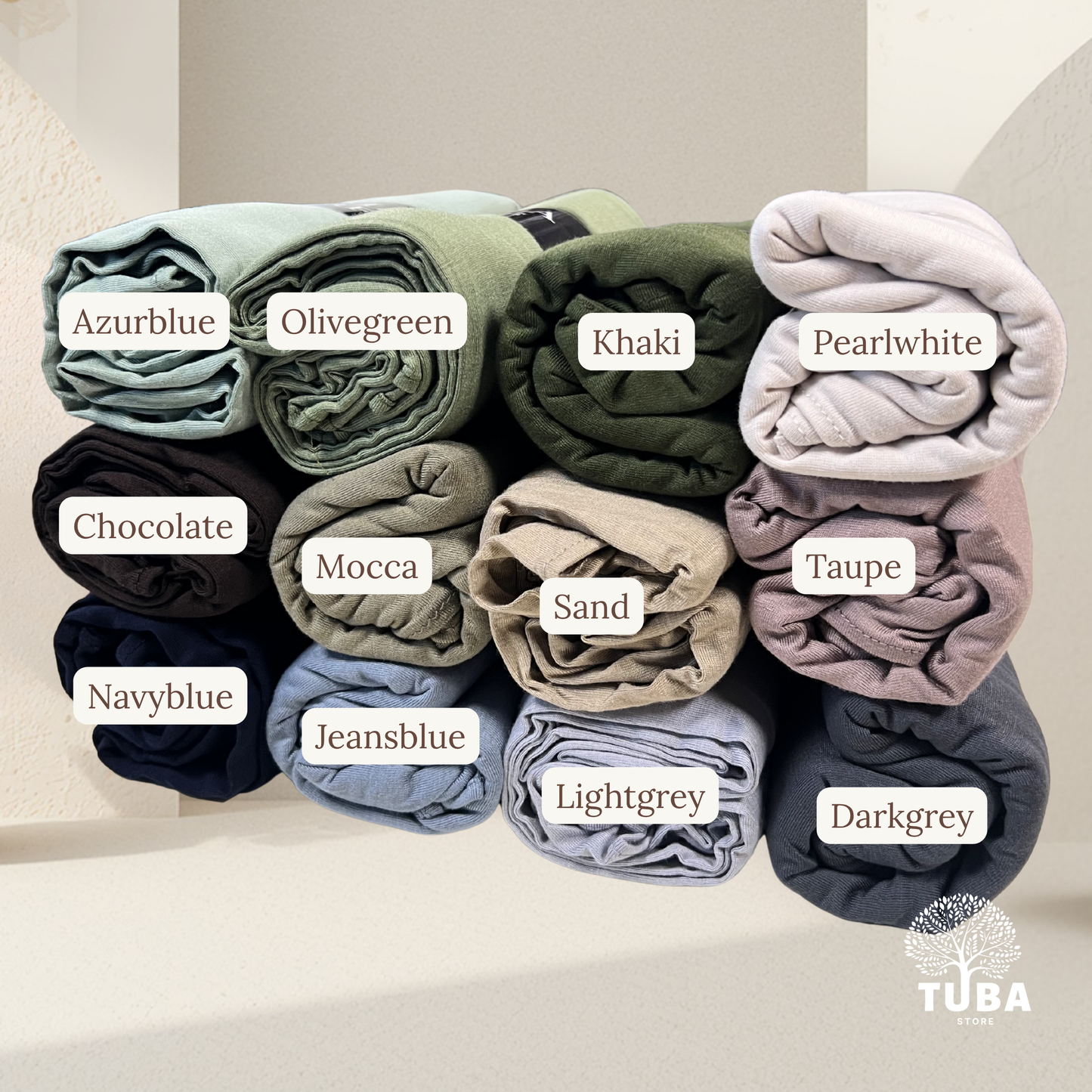Huda Soft Viscose Jersey Hijab - 90% Viskose