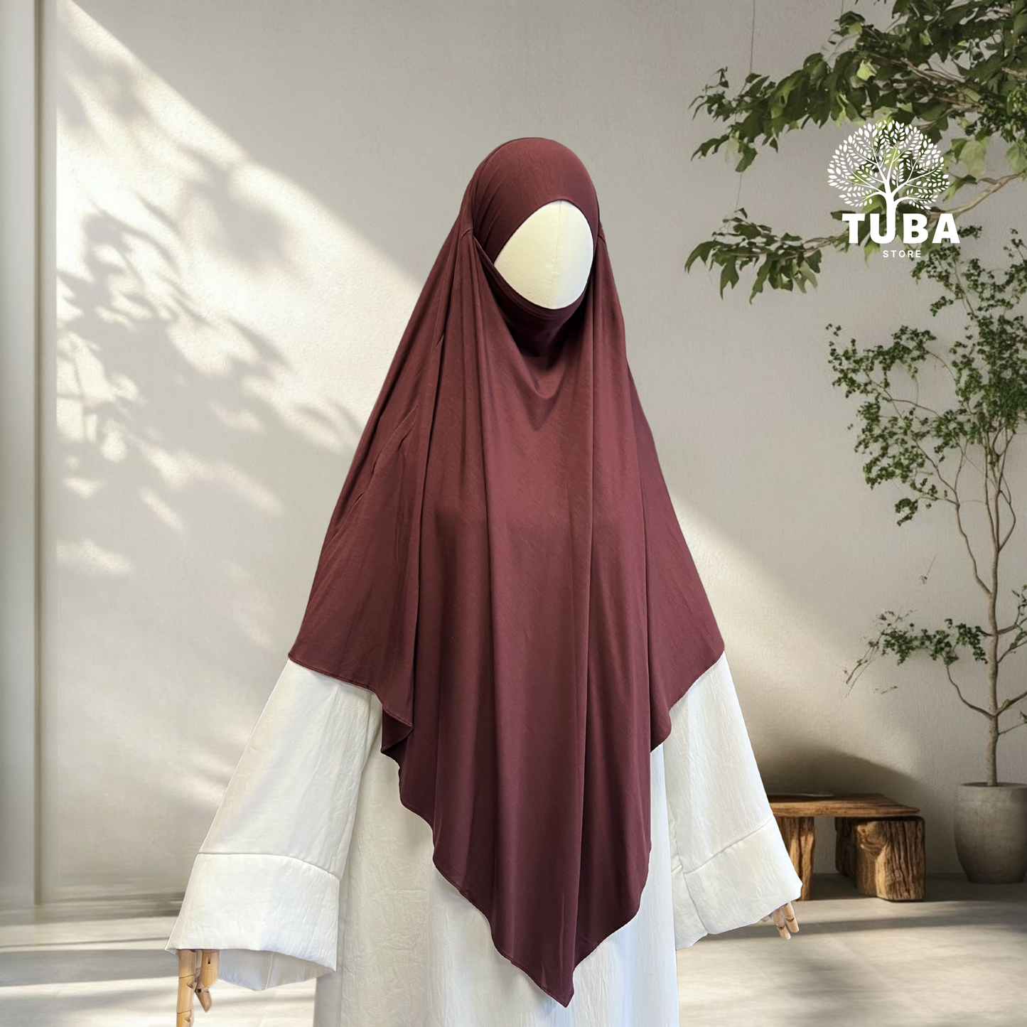 Bamboo Jersey Khimar Midi - 93% Bambus