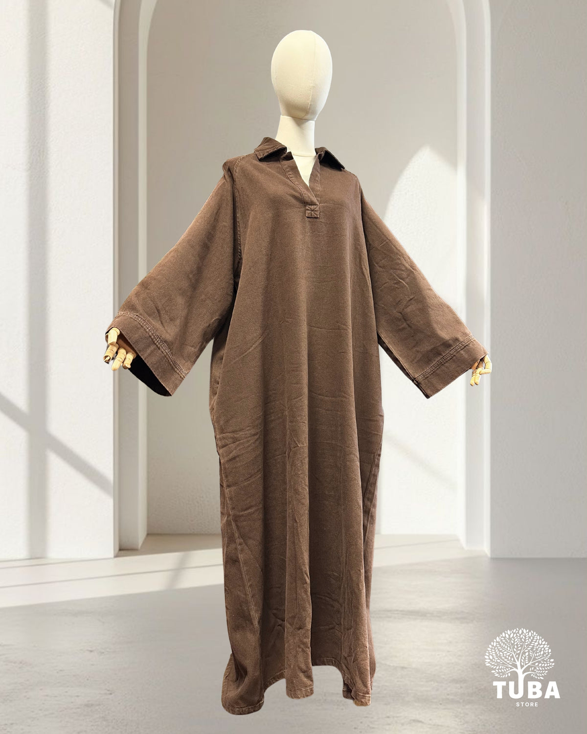 INAYA Denim Abaya - 100% Baumwolle