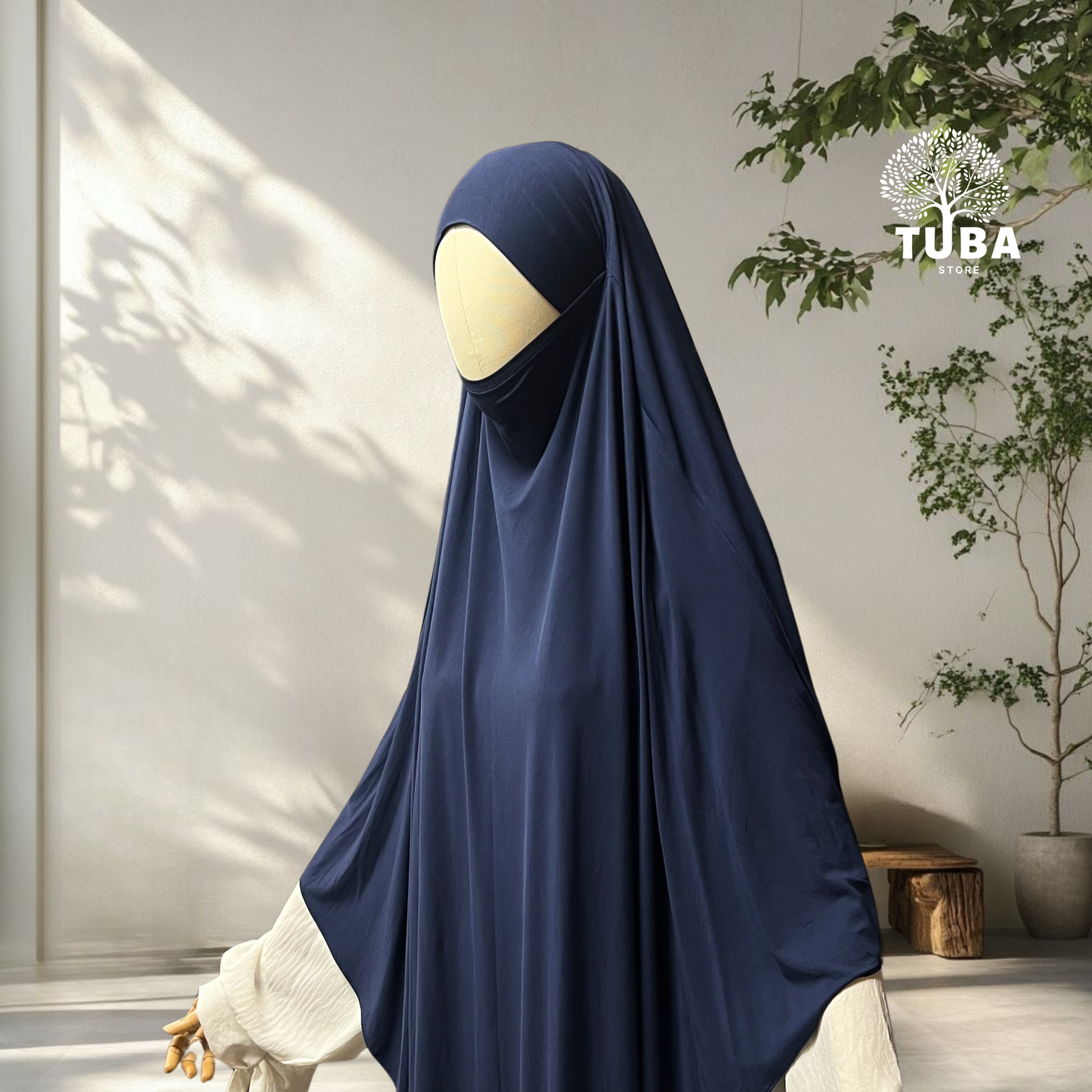 Bamboo Jersey Khimar Midi - 93% Bambus