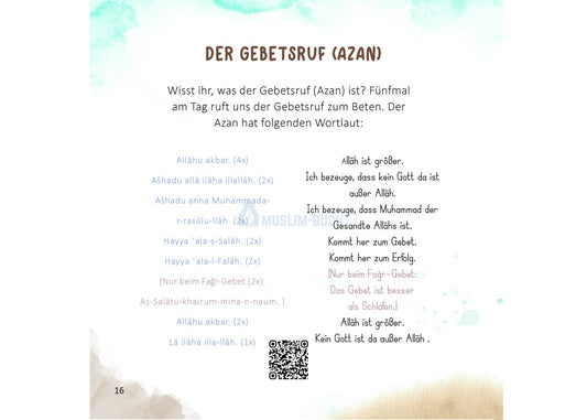 Ich lerne das Gebet und die Waschung
