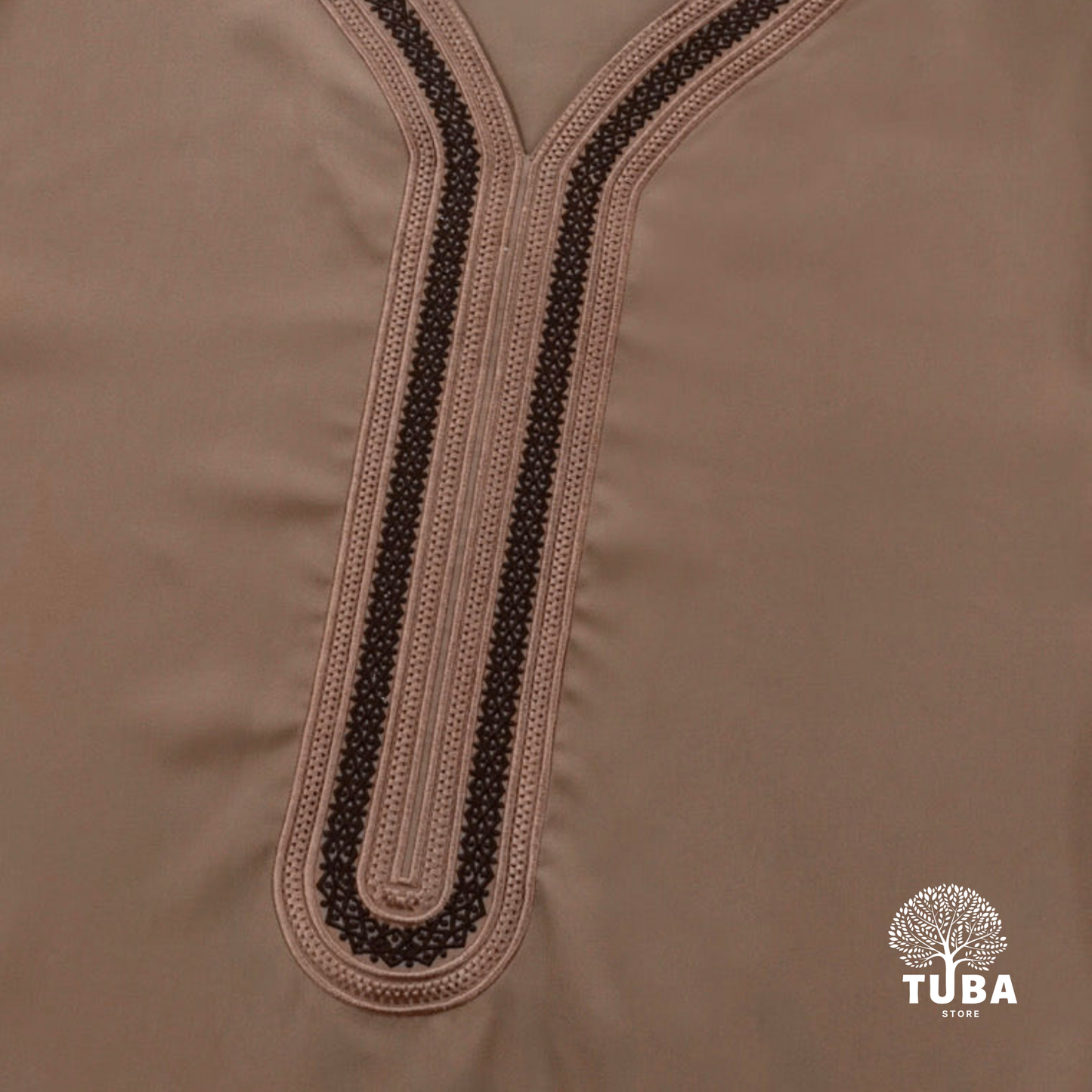 Jalabiya/Djellaba/Thobe feiner Stoff - Braun