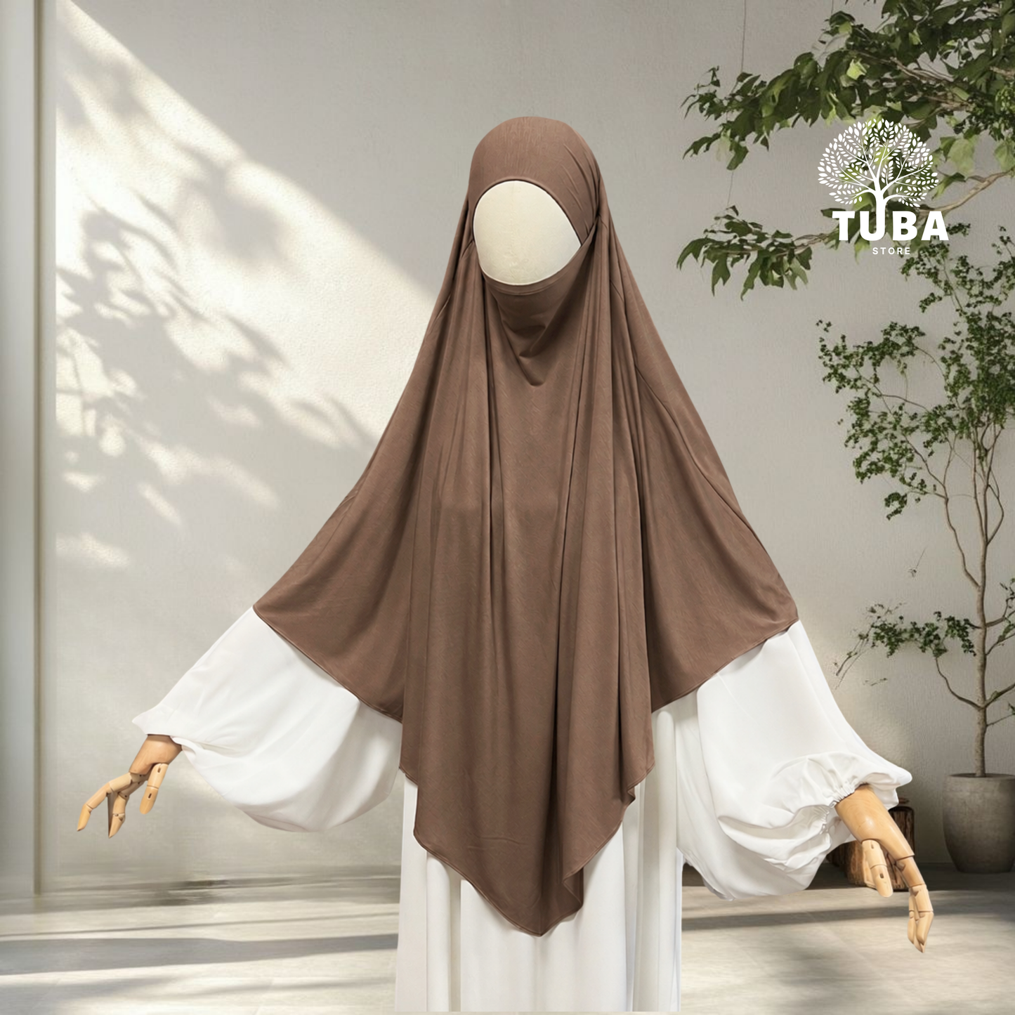 Bamboo Jersey Khimar Midi - 93% Bambus