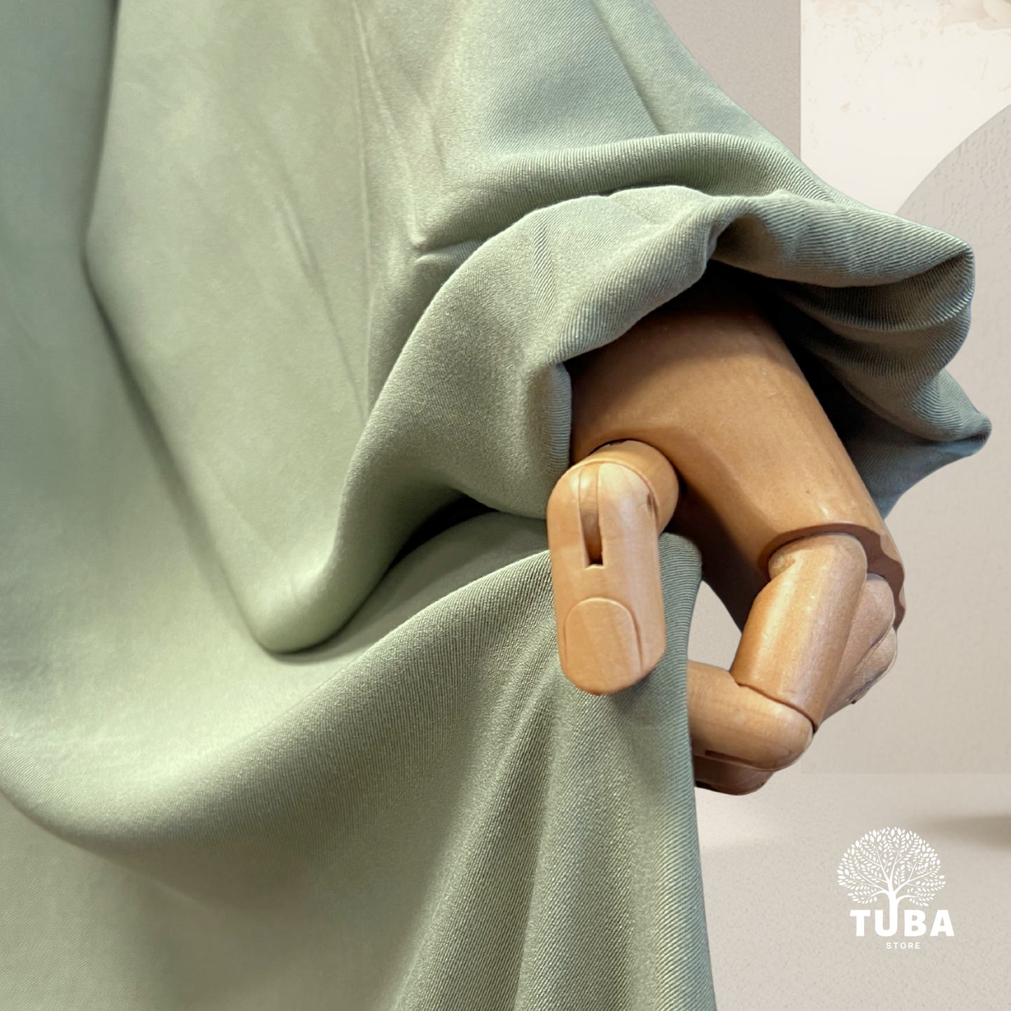 Layan Tencel Abaya mit Puffärmel - 100% Lyocell