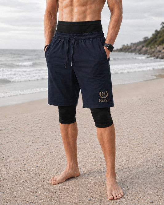 Hayya Awrah Schwimmhose - 2in1 blickdichte Sport- & Badeshorts