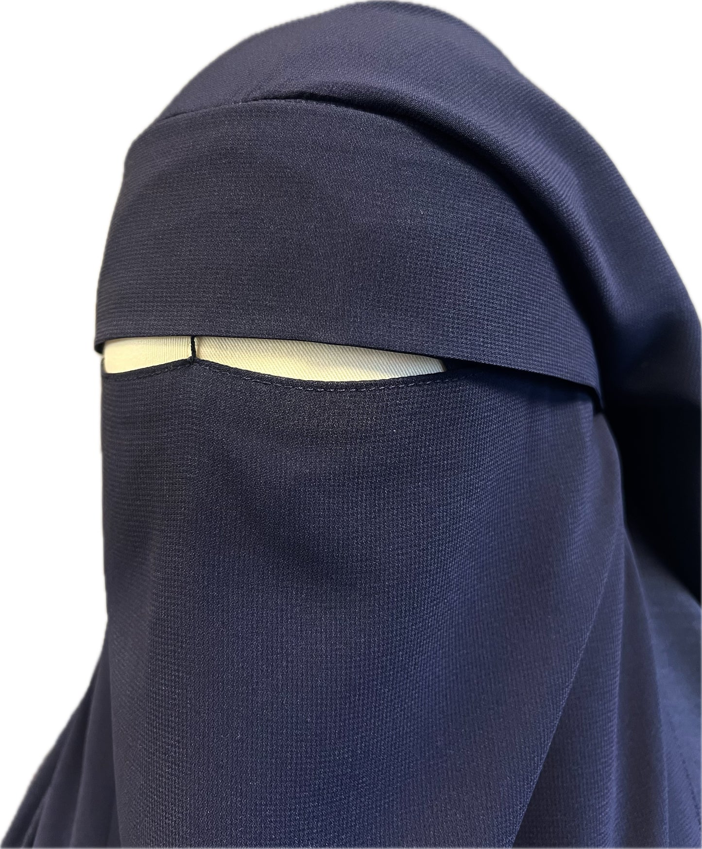 Niqab-Sitar 3 Lagig - mit Klappe/Steg