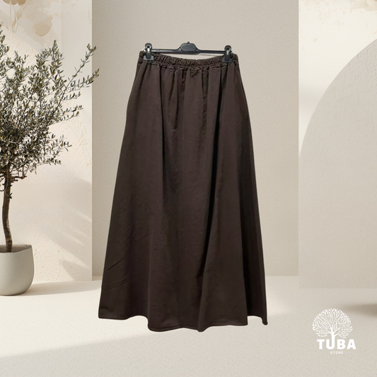 Qamar Denim Maxirock - 100% Baumwolle