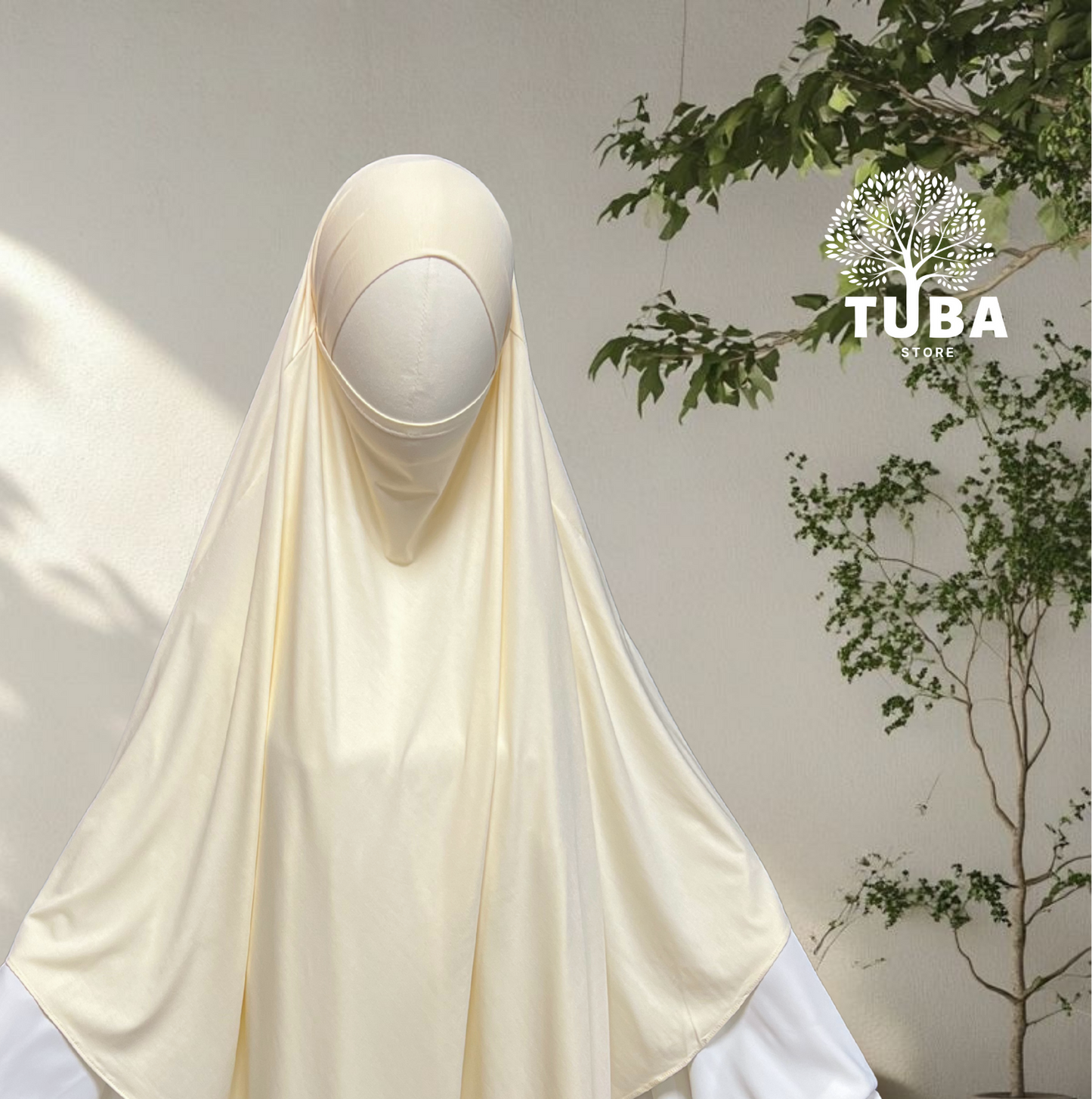 Bamboo Jersey Khimar Maxi - 93% Bambus