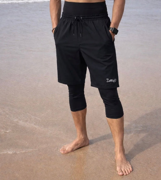 Sunnah Awrah Schwimmhose - blickdichte 2-in-1 Sport- & Badeshorts
