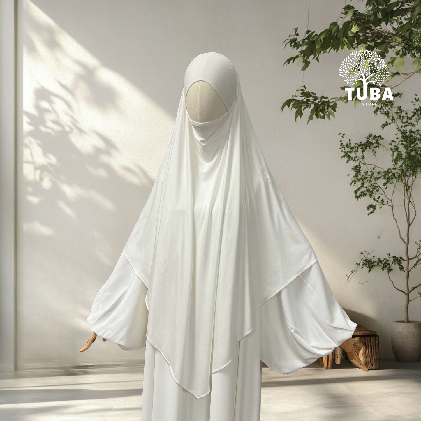 Bamboo Jersey Khimar Midi - 93% Bambus