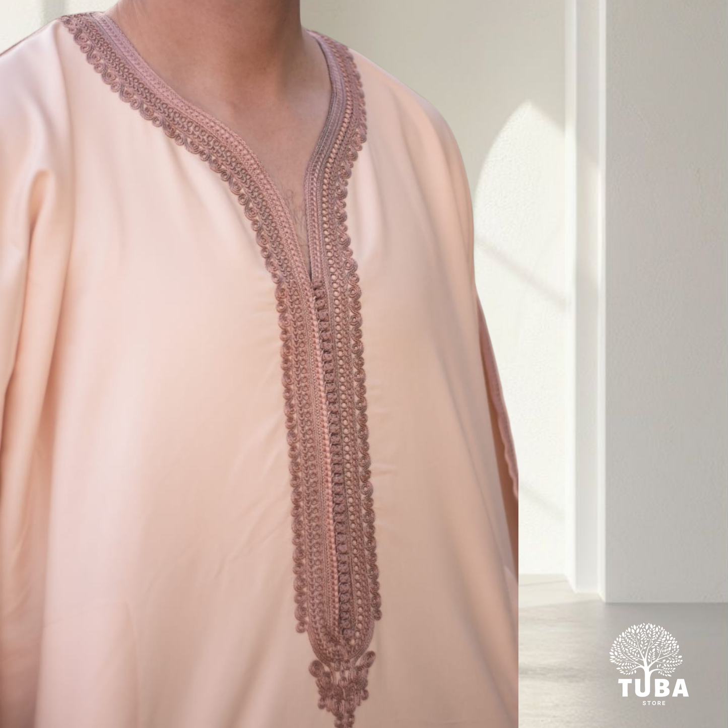 Premium Marokkanische Jalabiya/Djellaba/Thobe | Creme