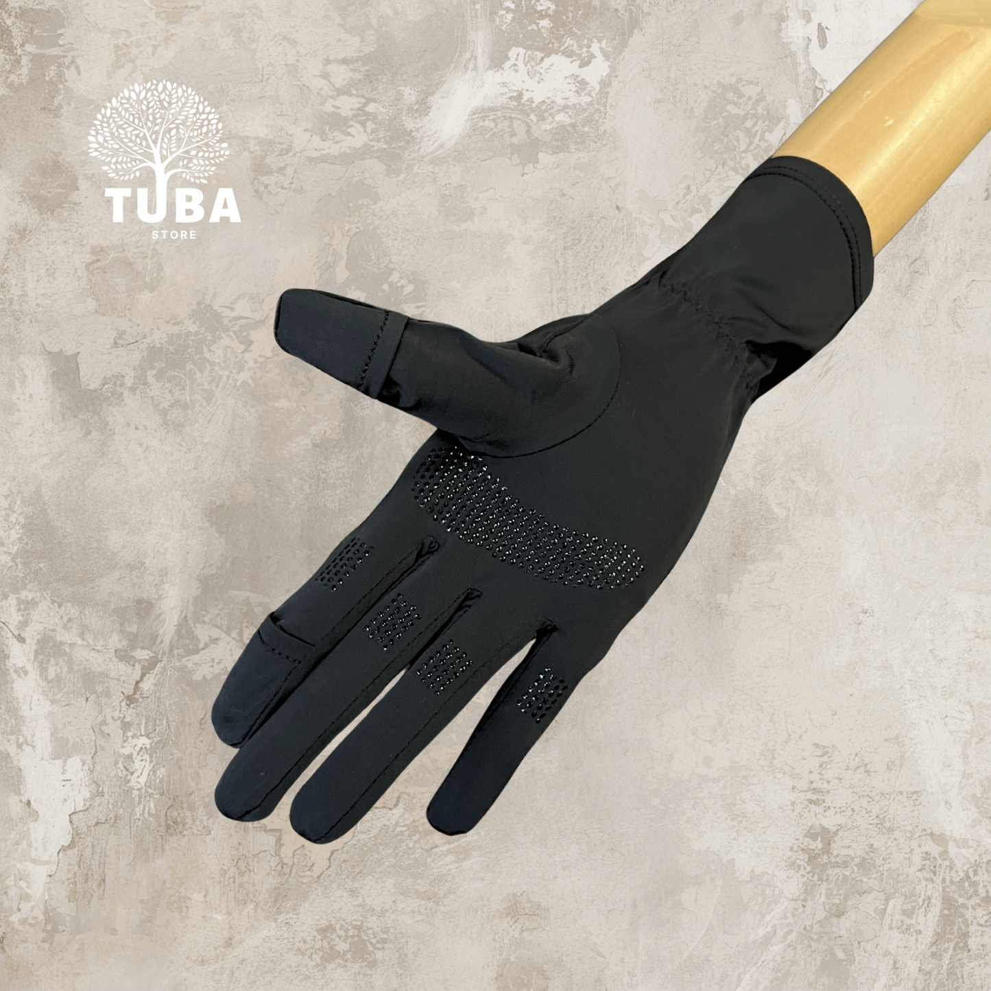 Touch Handschuhe Long - mit Fingeröffnung & Noppen