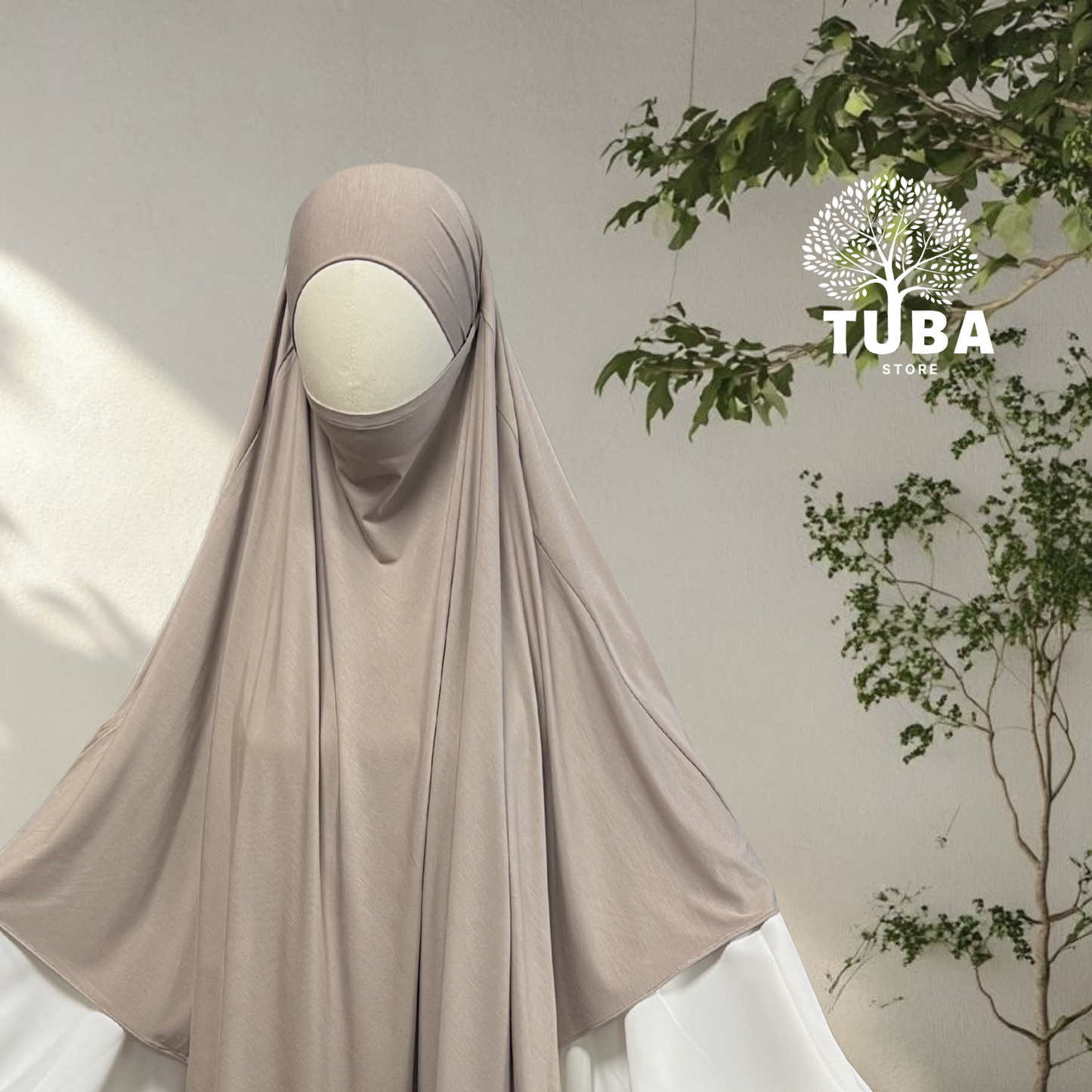 Bamboo Jersey Khimar Maxi