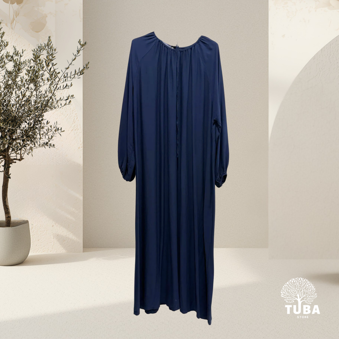 Layan Lyocell Abaya mit Puffärmel - 100% Lyocell