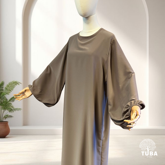Abaya mit Puffärmel/Ballonärmel - Medina