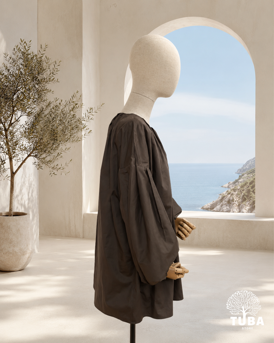Alya Cotton Puff Sleeve Shirt - 100% Baumwolle