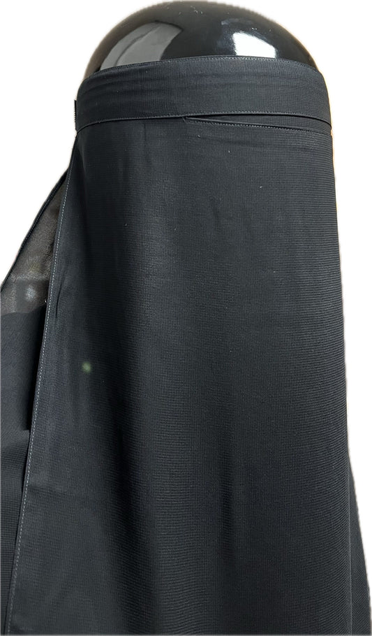 Niqab 2 Lagig mit Klettverschluss