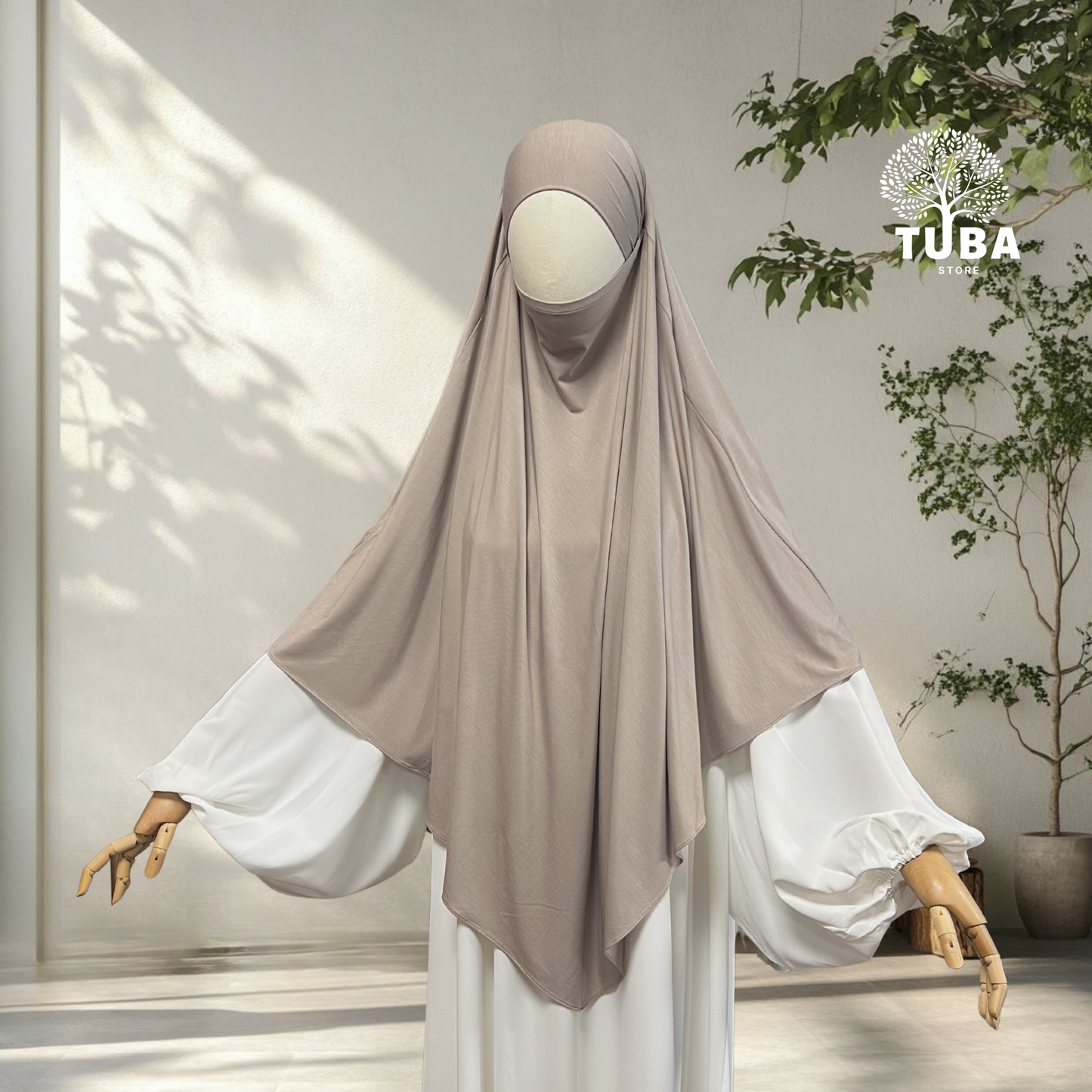 Bamboo Jersey Khimar Midi - 93% Bambus