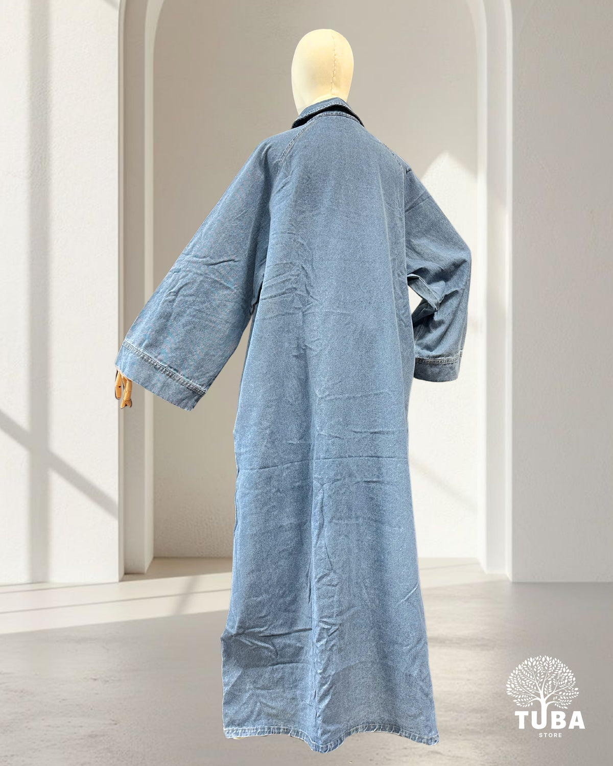 INAYA Denim Abaya - 100% Baumwolle