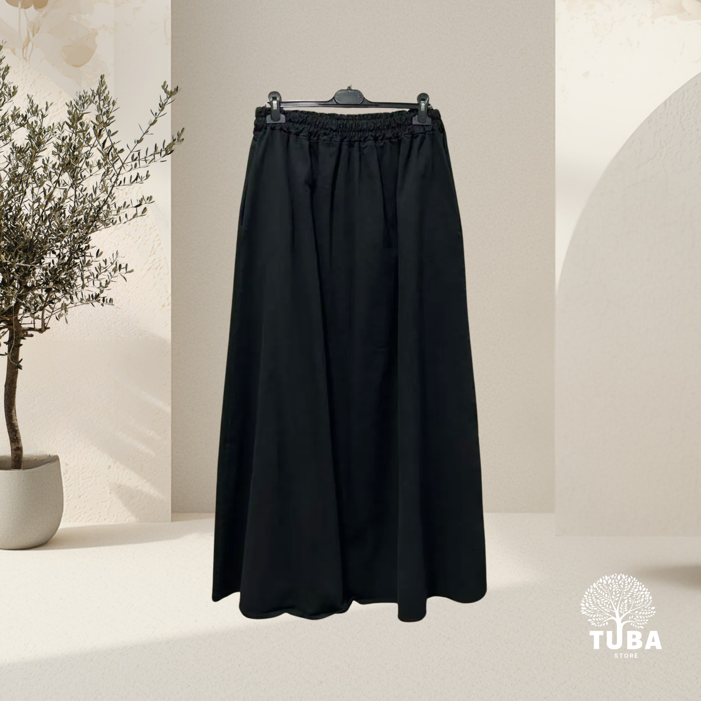 Qamar Denim Maxirock - 100% Baumwolle
