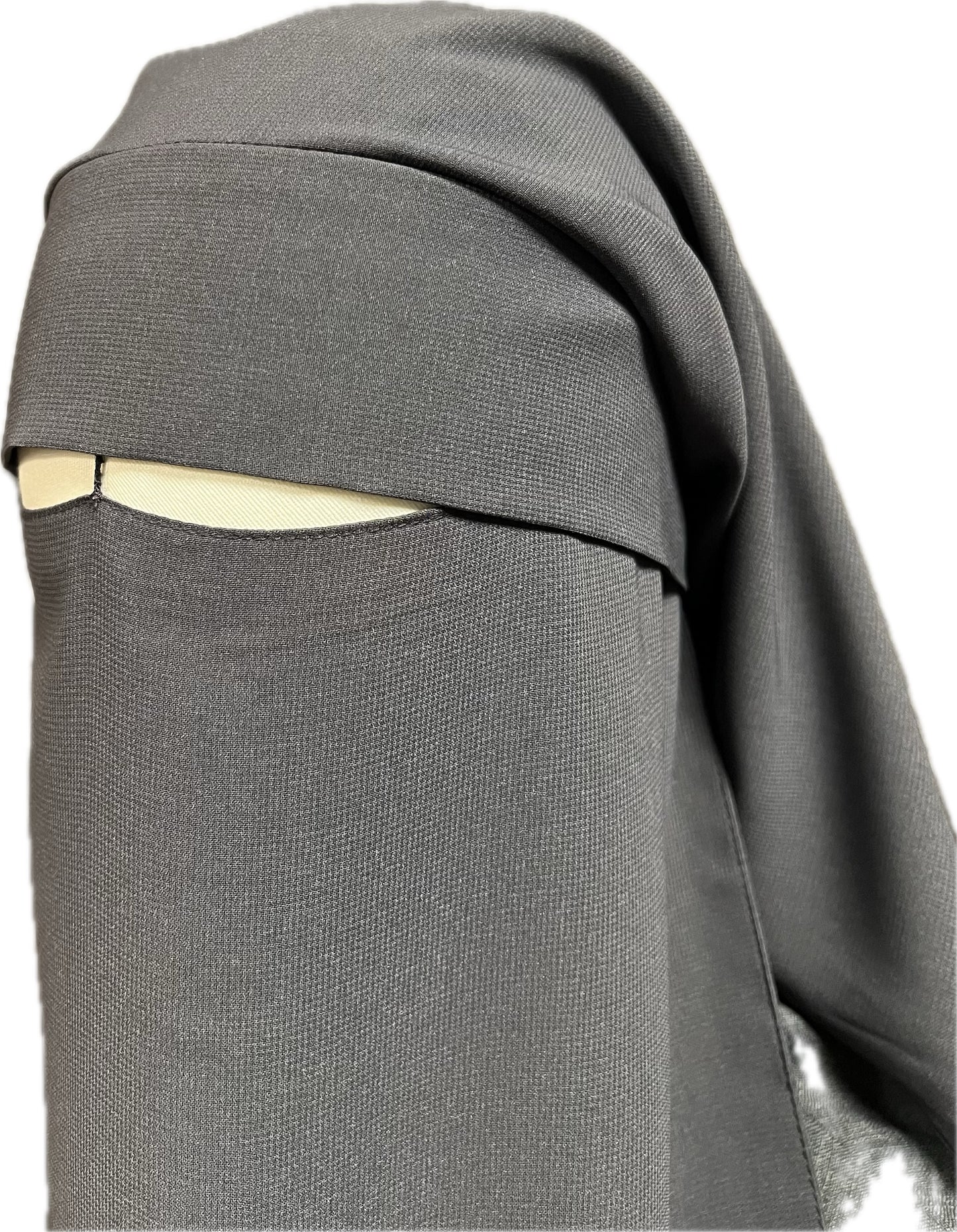 Niqab-Sitar 3 Lagig - mit Klappe/Steg