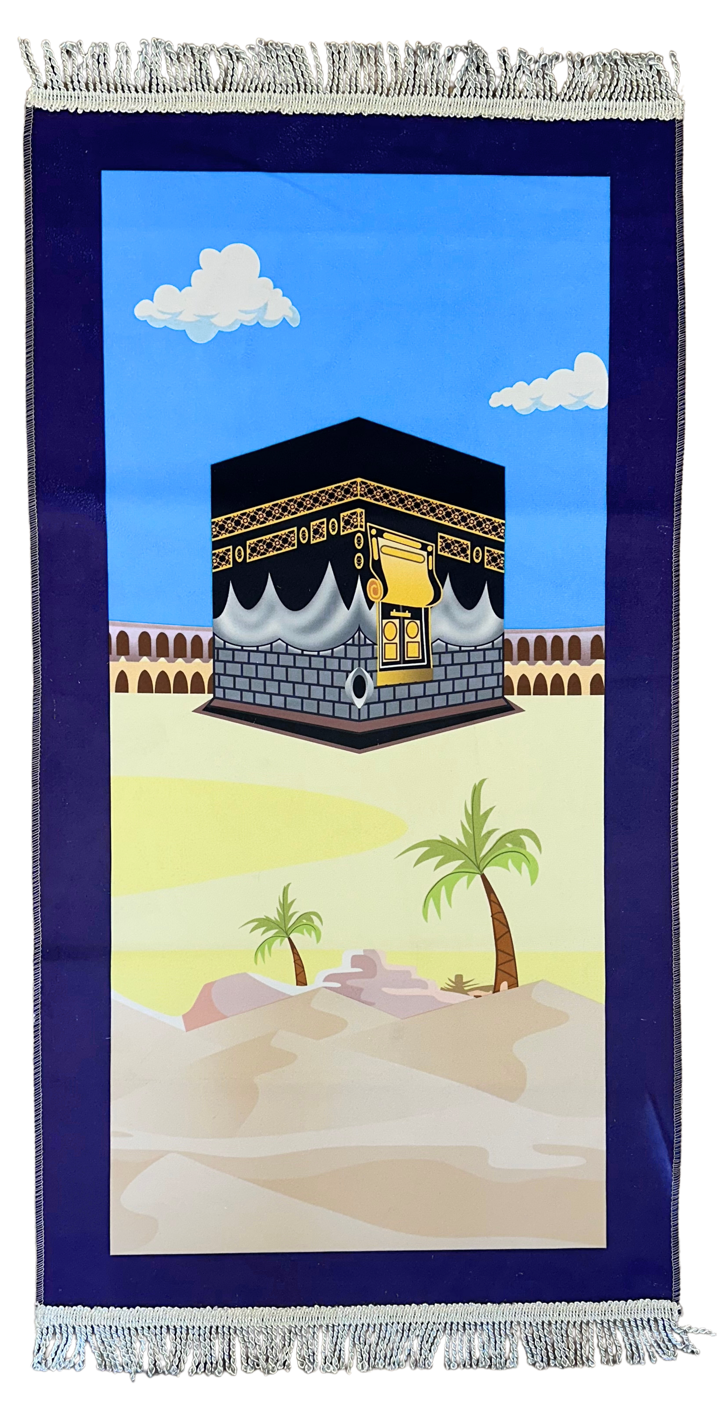 Gebetsteppich mit Kaaba für Kinder
