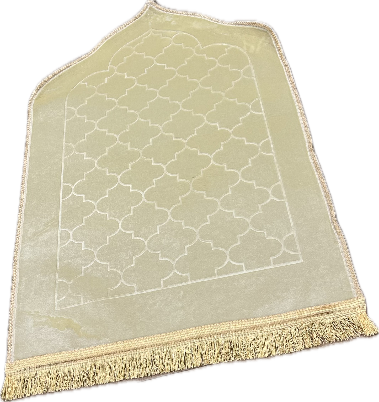 Gebetsteppich, mit Spitze