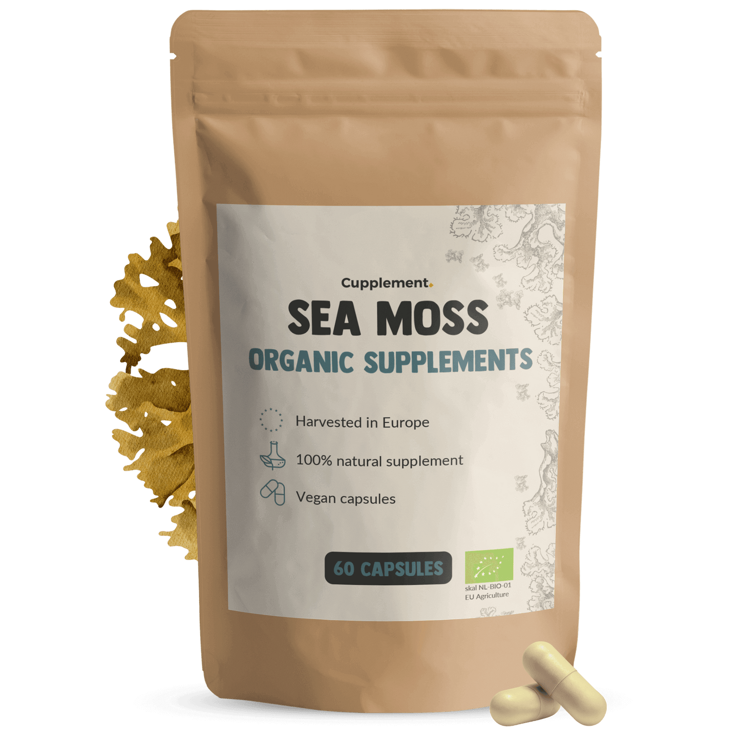 See-Moos-Kapseln 500 mg Bio - 60 Kapseln