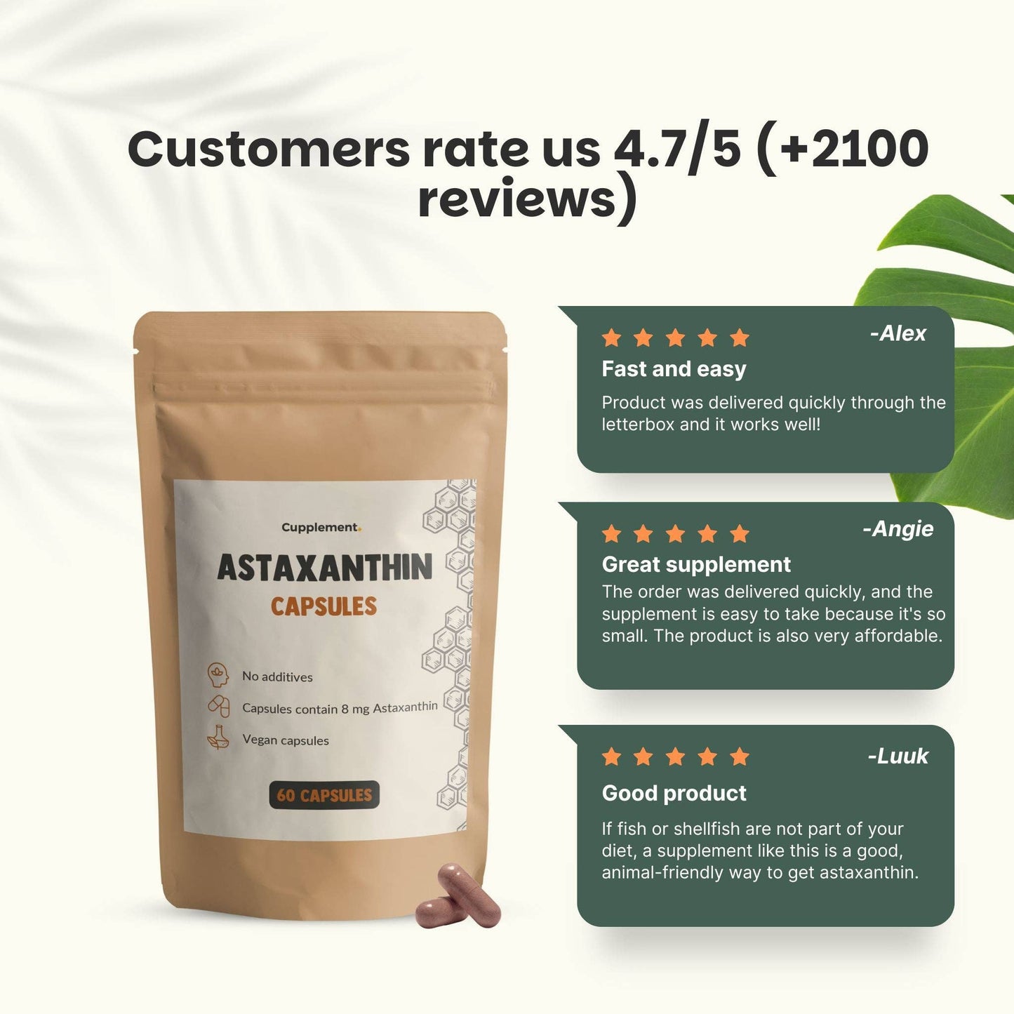 Astaxanthin Kapseln 8 mg - 60 Kapseln