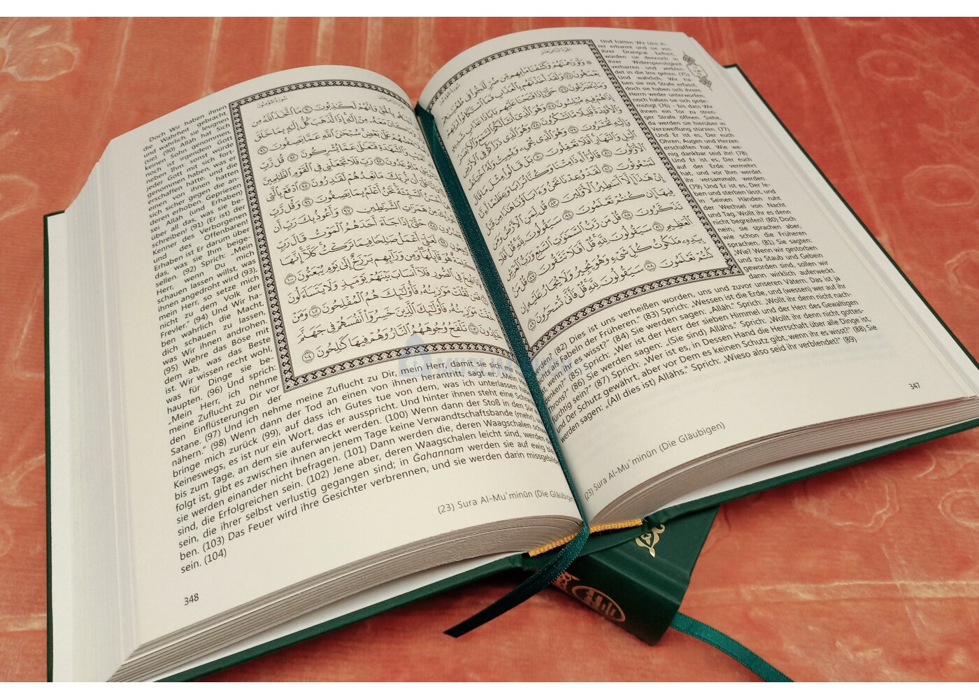 Al-Qur'an Al-Karim und seine ungefähre deutsche Bedeutung (Koran, Quran)