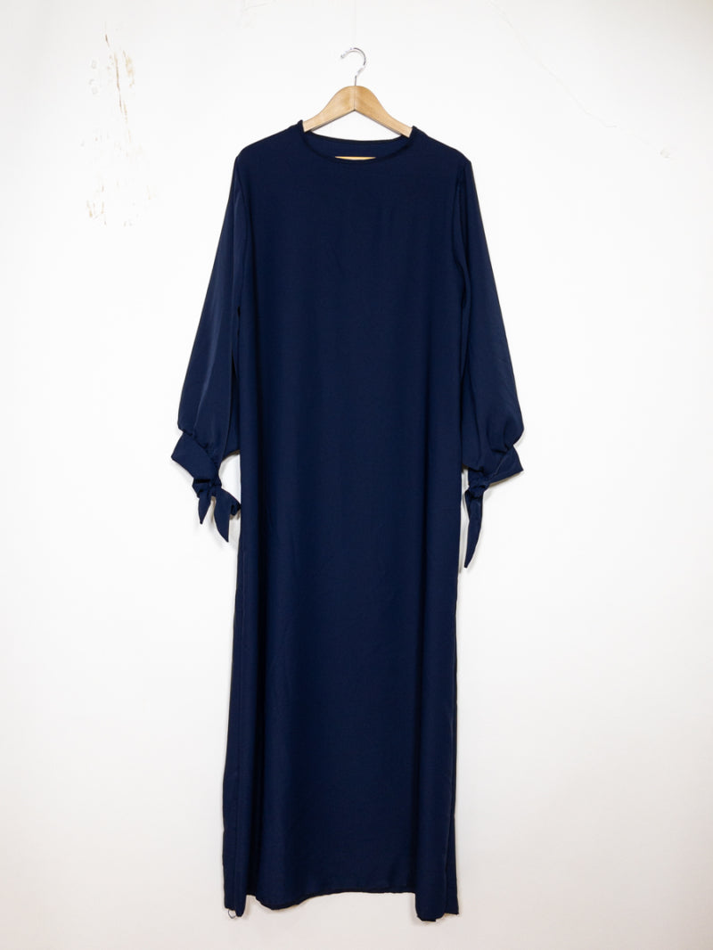 Abaya mit Schleifen - Medina-Seide