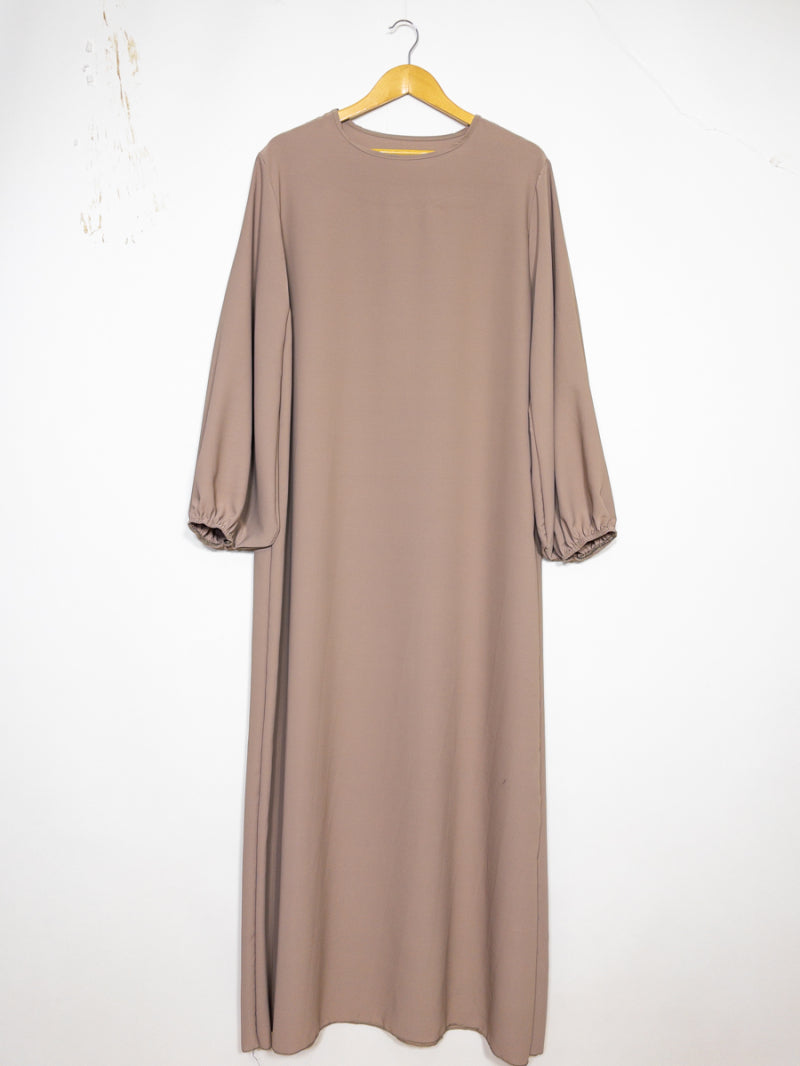 Abaya mit Puffärmel - Medina-Seide