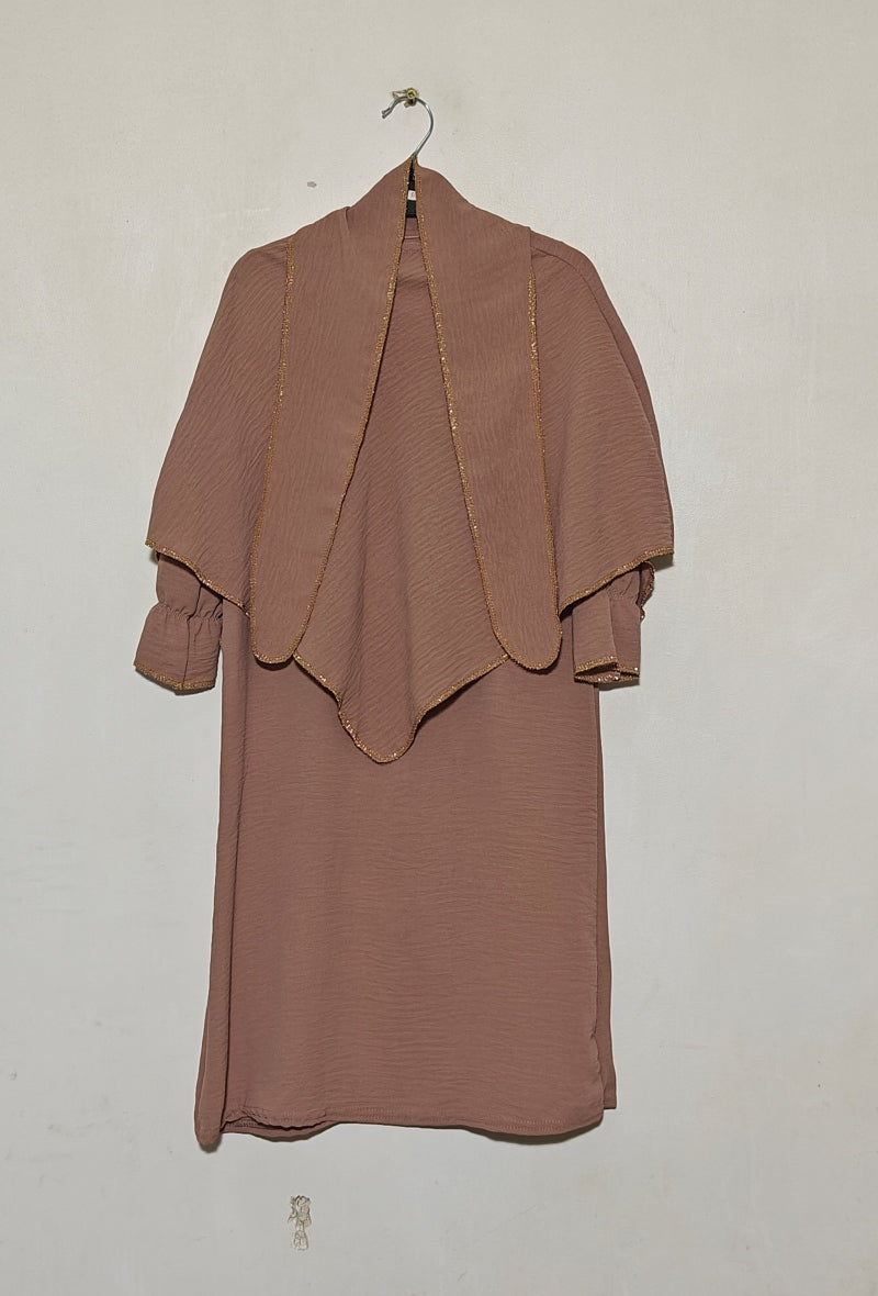Abaya-Kleid mit Khimar für Kinder - 2teilig