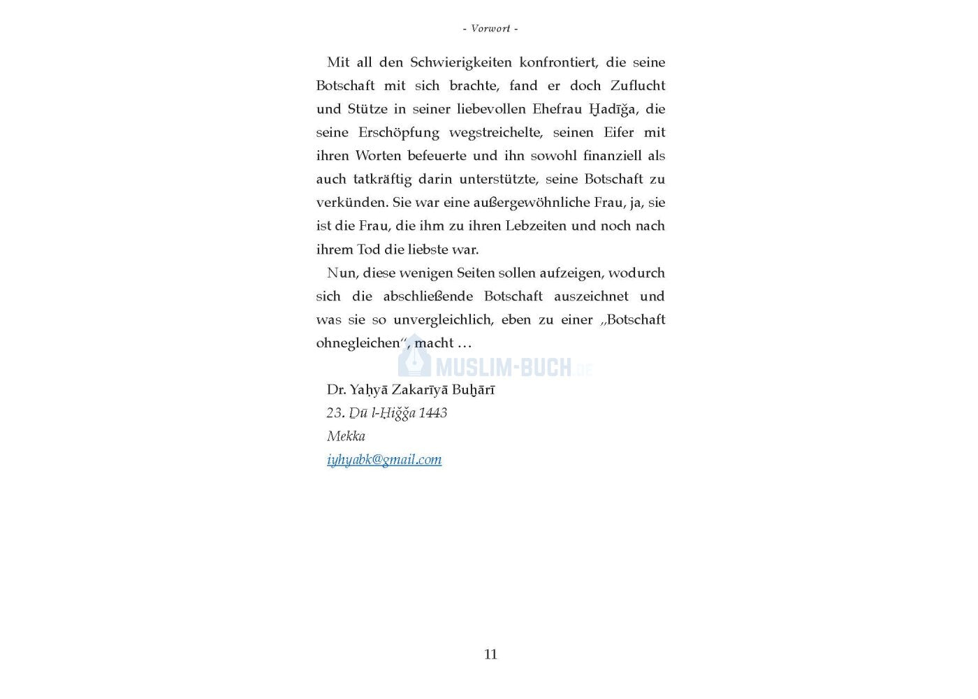 Eine Botschaft – Ohnegleichen