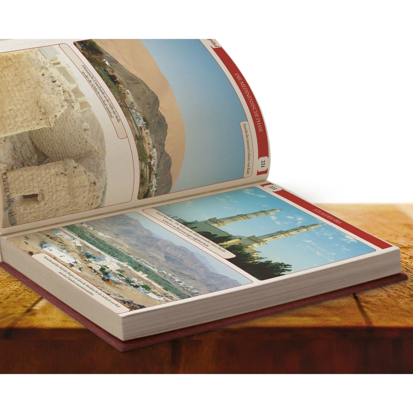 Atlas der Sira - Wissenschaftliche Illustration der Biographie des Propheten Muhammed mit Landkarten und Bildern